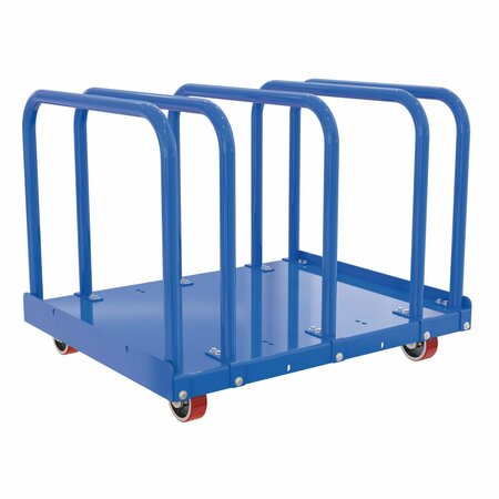 VESTIL HEAVY DUTY PANEL CART 44" WIDE ADJUSTABLE BAYS PRCT-HD-44-AB